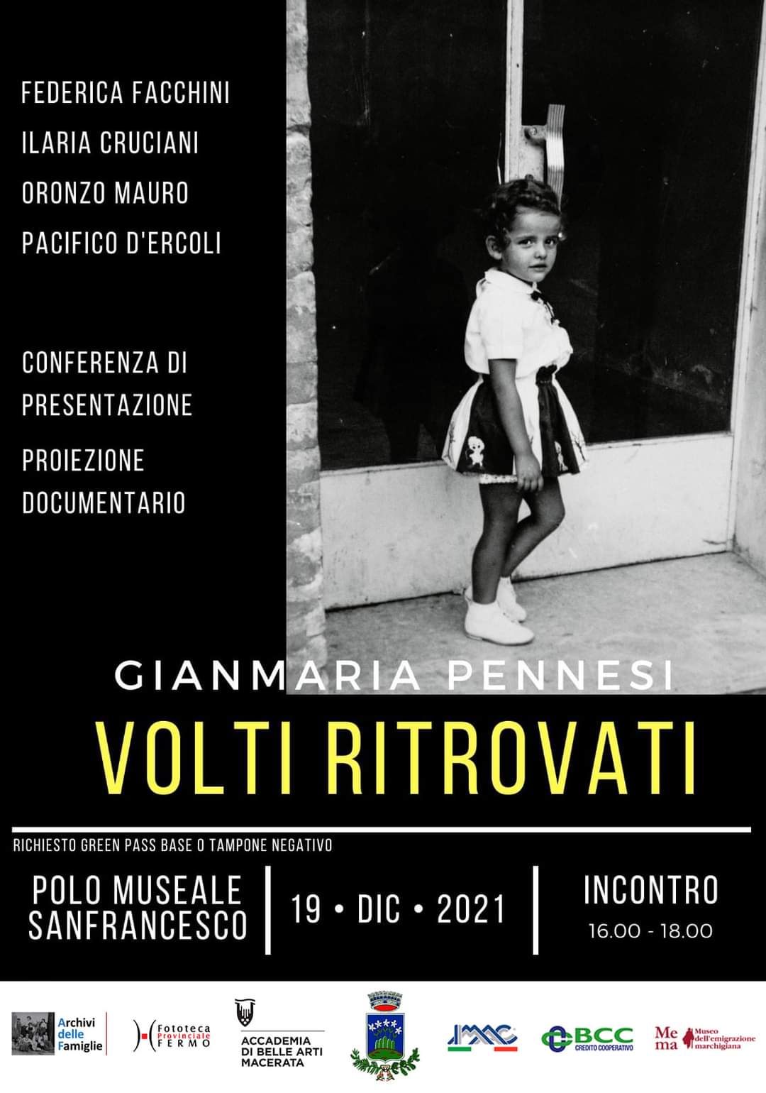 VOLTI RITROVATI Presentazione del libro e proiezione del documentario 